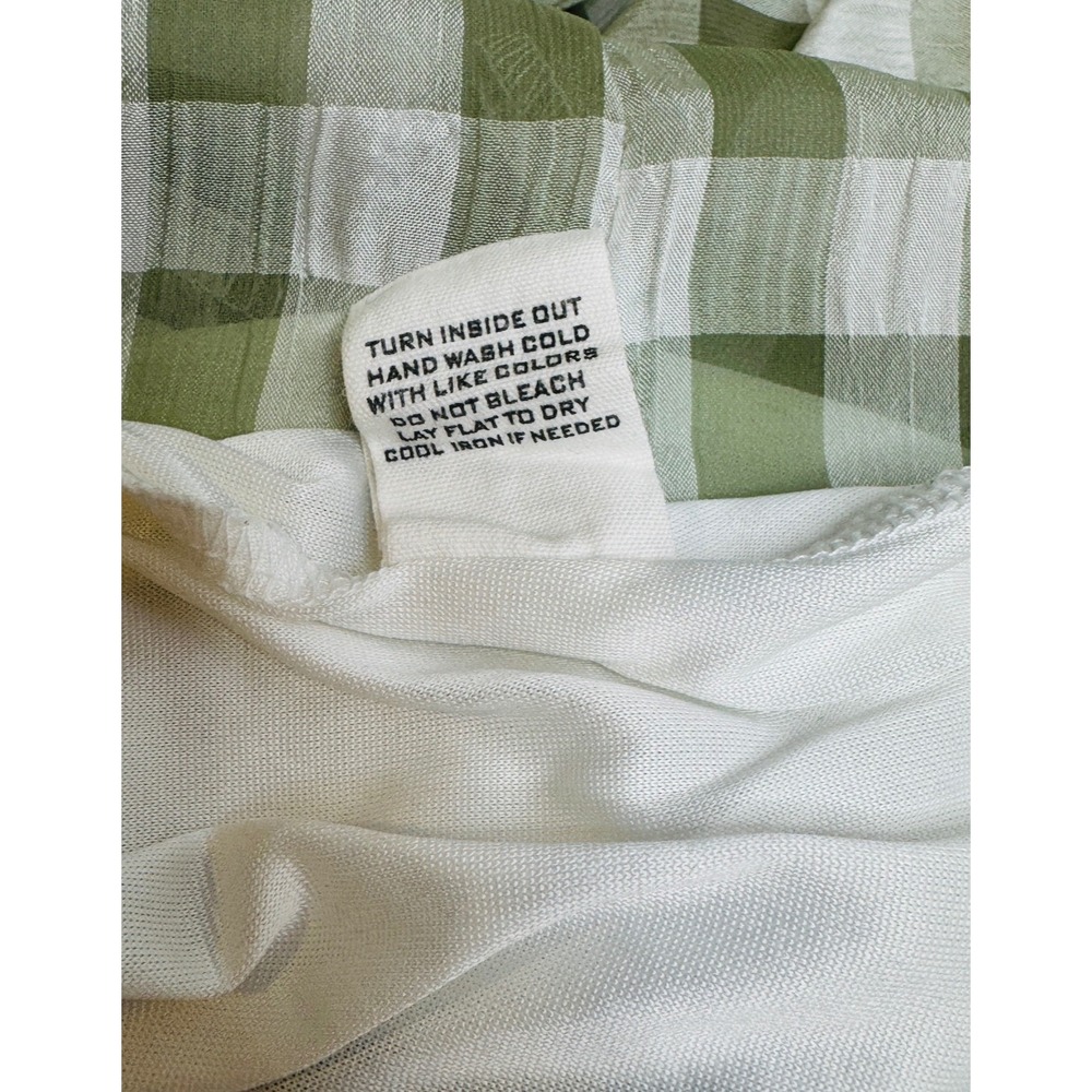 Mine Green and white checkered Dress‎ Size Large - Picture 11 of 12